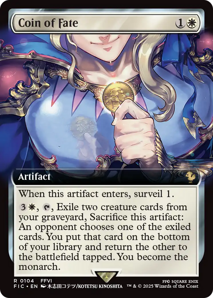 Coin of Fate (Extended Art) [FINAL FANTASY Commander] - The Mythic Store | 24h Order Processing
