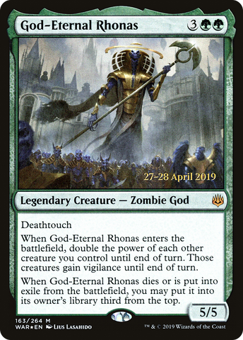 God-Eternal Rhonas [War of the Spark Prerelease Promos] - The Mythic Store | 24h Order Processing