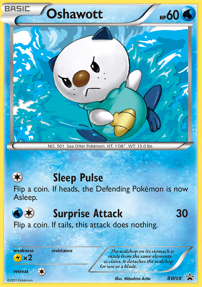 Oshawott (BW08) [Black & White: Black Star Promos] - The Mythic Store | 24h Order Processing