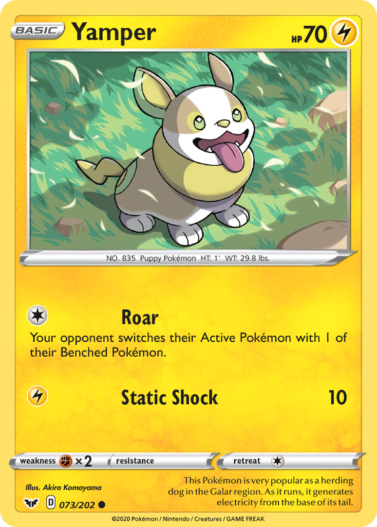 Yamper (073/202) [Sword & Shield: Base Set] - The Mythic Store | 24h Order Processing