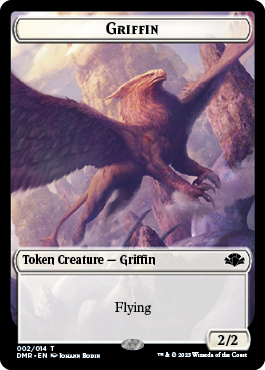 Zombie // Griffin Double-Sided Token [Dominaria Remastered Tokens] - The Mythic Store | 24h Order Processing