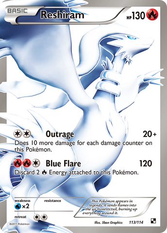 Reshiram (113/114) [Black & White: Base Set] - The Mythic Store | 24h Order Processing