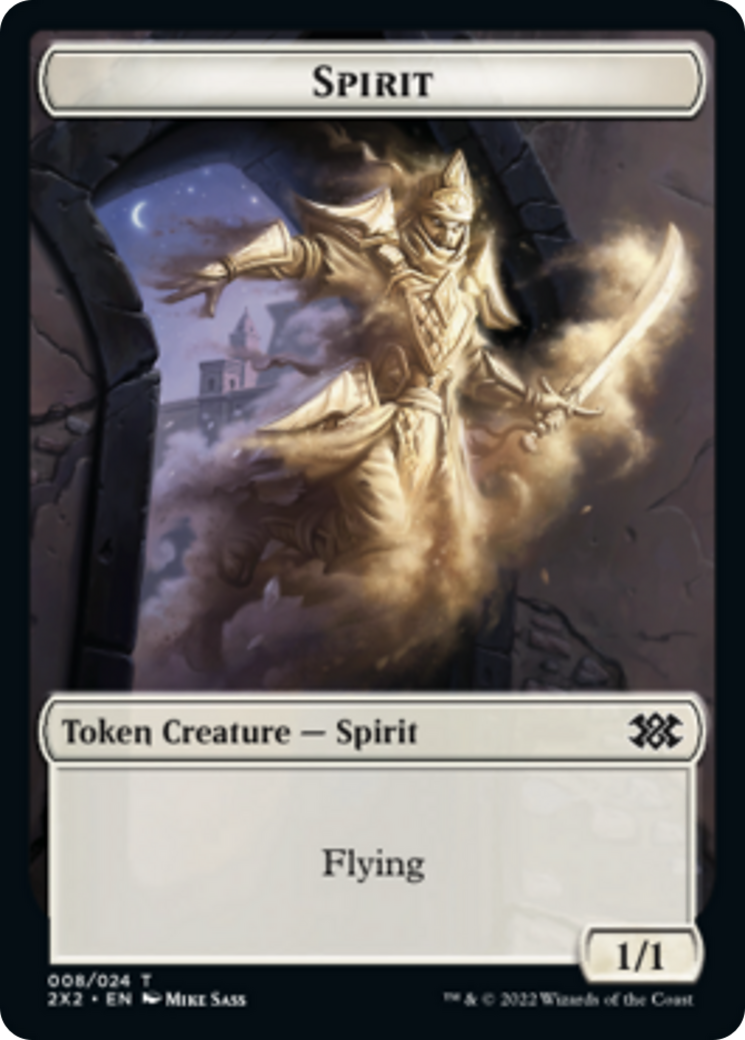 Cat Dragon // Spirit (008) Double-Sided Token [Double Masters 2022 Tokens] - The Mythic Store | 24h Order Processing