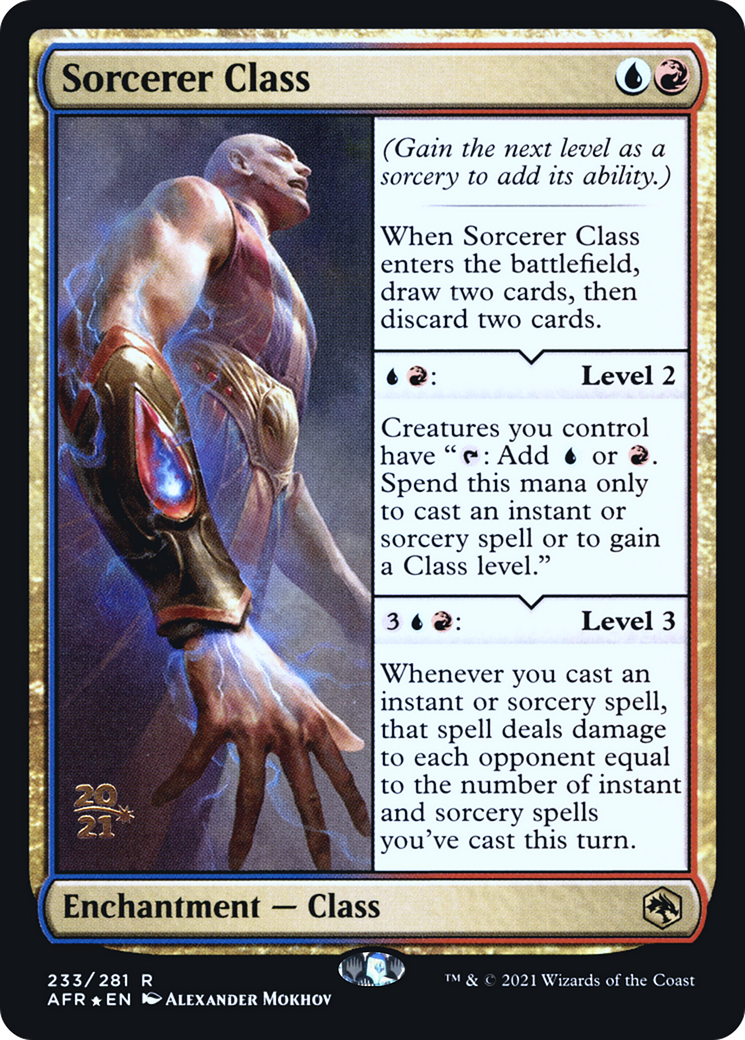 Sorcerer Class [Dungeons & Dragons: Adventures in the Forgotten Realms Prerelease Promos] - The Mythic Store | 24h Order Processing