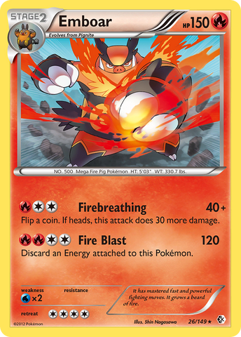 Emboar (26/149) [Black & White: Boundaries Crossed] - The Mythic Store | 24h Order Processing