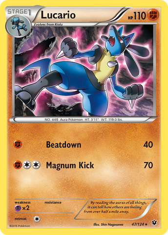 Lucario (47/124) [XY: Fates Collide] - The Mythic Store | 24h Order Processing