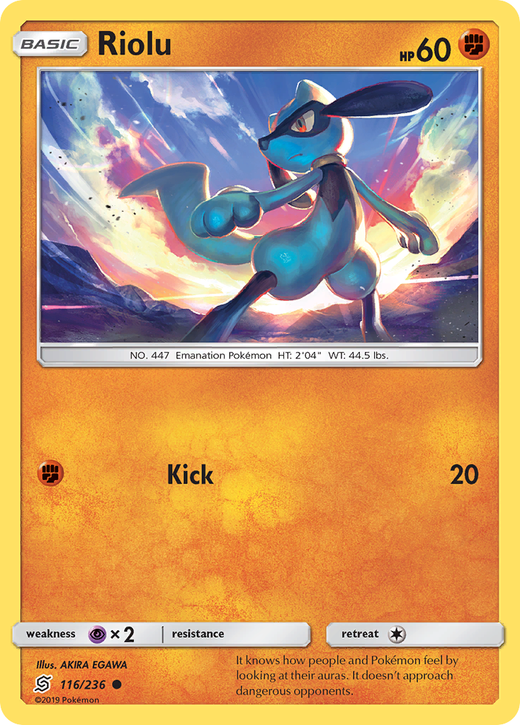Riolu (116/236) [Sun & Moon: Unified Minds] - The Mythic Store | 24h Order Processing
