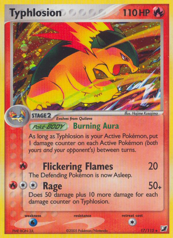 Typhlosion (17/115) [EX: Unseen Forces] - The Mythic Store | 24h Order Processing