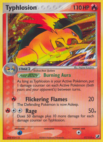 Typhlosion (17/115) [EX: Unseen Forces] - The Mythic Store | 24h Order Processing