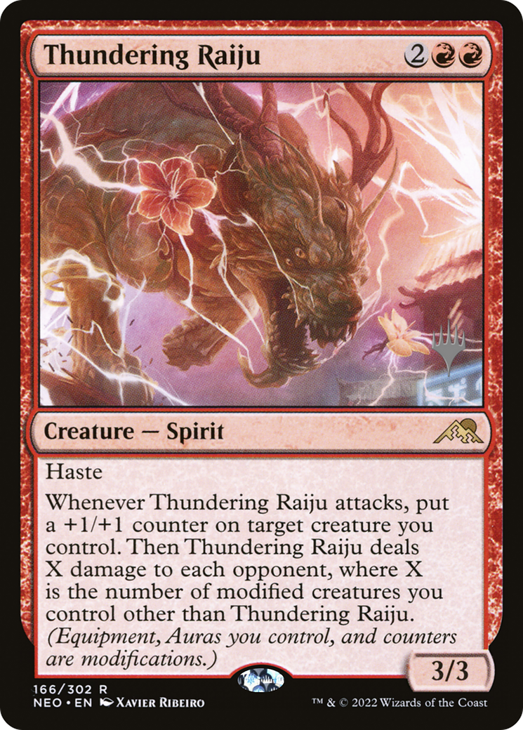 Thundering Raiju (Promo Pack) [Kamigawa: Neon Dynasty Promos] - The Mythic Store | 24h Order Processing