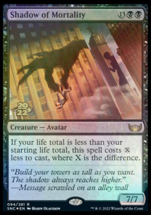 Shadow of Mortality [Streets of New Capenna Prerelease Promos] - The Mythic Store | 24h Order Processing