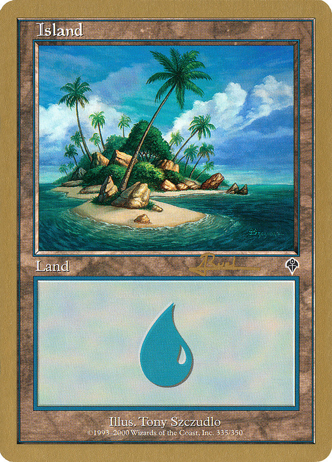 Island (ar335a) (Antoine Ruel) [World Championship Decks 2001] - The Mythic Store | 24h Order Processing