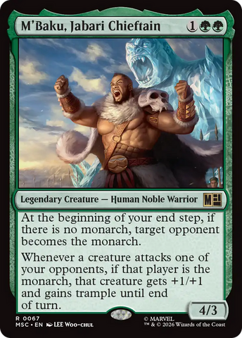 M'Baku, Jabari Chieftain (Surge Foil) [Marvel Super Heroes Commander] - The Mythic Store | 24h Order Processing