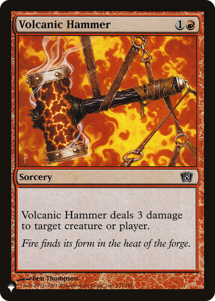 Volcanic Hammer [The List] - The Mythic Store | 24h Order Processing