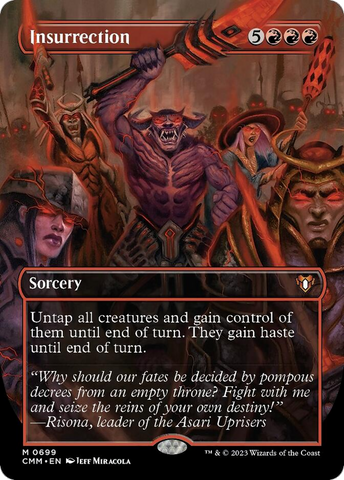 Insurrection (Borderless Alternate Art) [Commander Masters] - The Mythic Store | 24h Order Processing