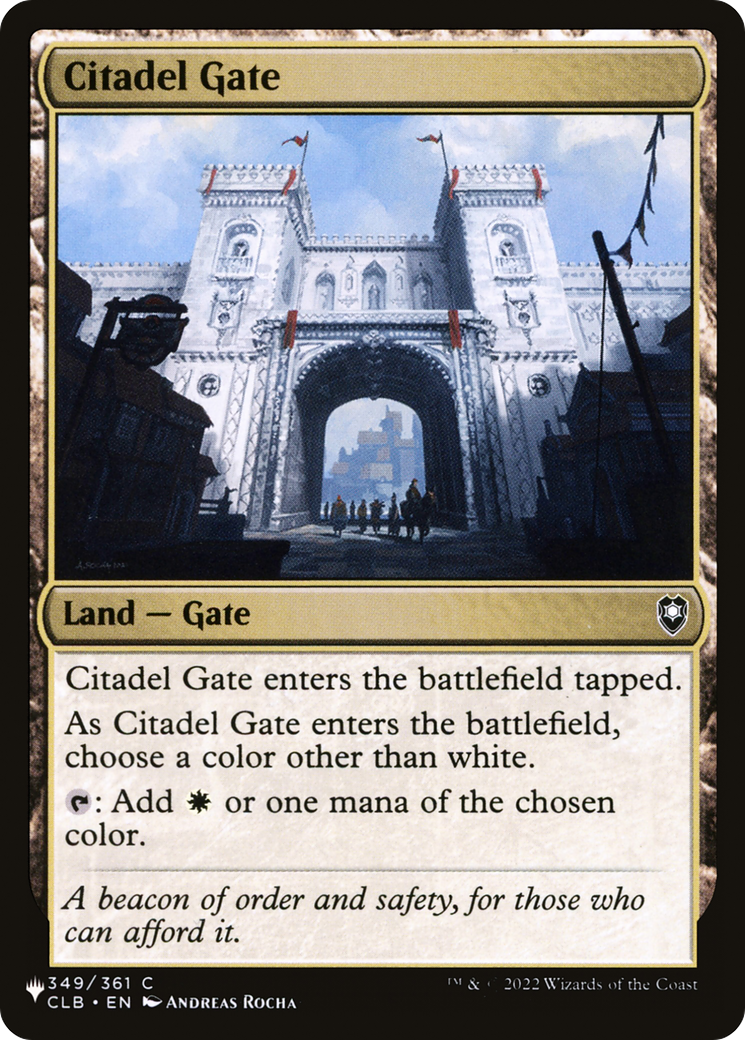 Citadel Gate [The List] - The Mythic Store | 24h Order Processing