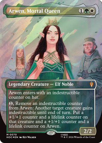 Arwen, Mortal Queen (Borderless) (Surge Foil) [The Hobbit: Eternal-Legal] - The Mythic Store | 24h Order Processing