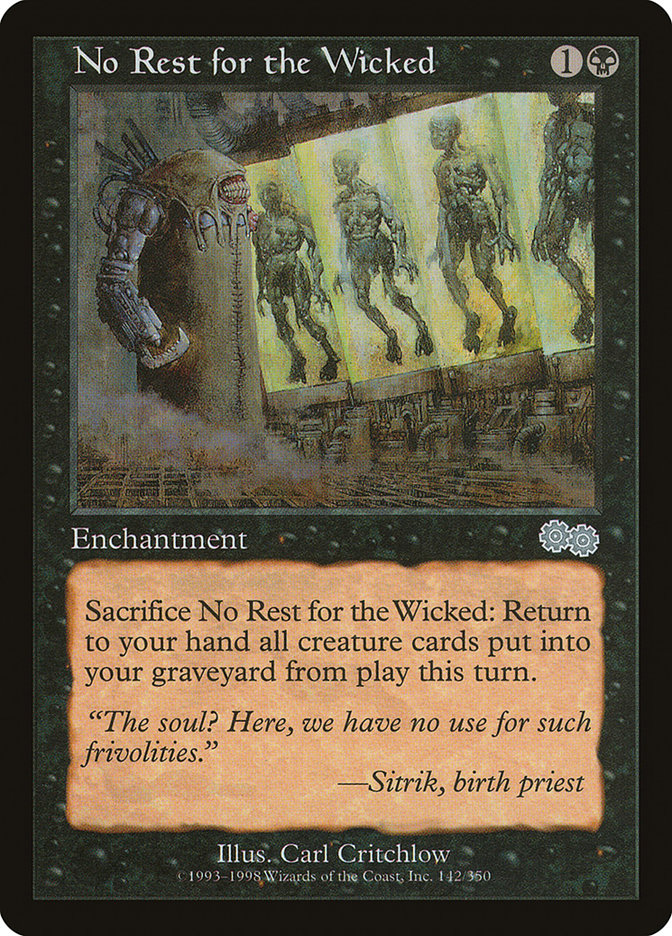 No Rest for the Wicked [Urza's Saga] - The Mythic Store | 24h Order Processing