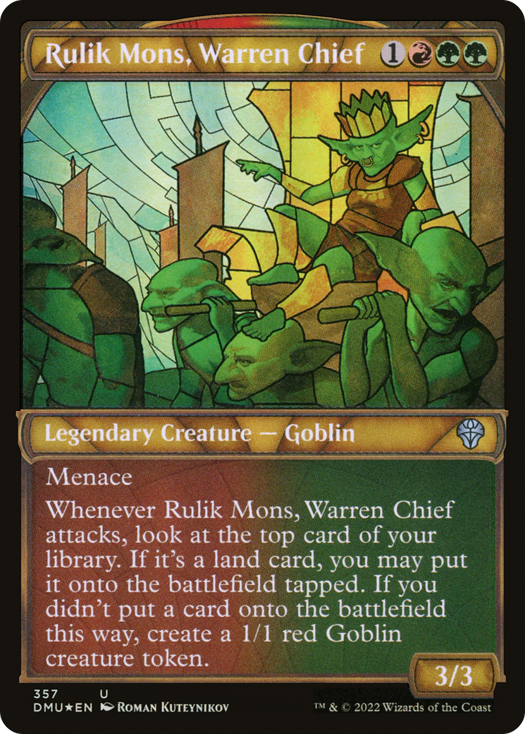 Rulik Mons, Warren Chief (Showcase Textured) [Dominaria United] - The Mythic Store | 24h Order Processing