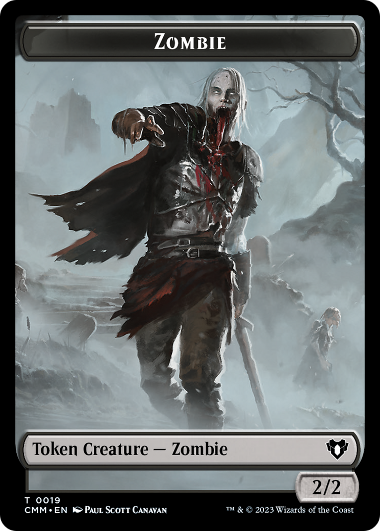 Zombie (0019) // Kor Soldier Double-Sided Token [Commander Masters Tokens] - The Mythic Store | 24h Order Processing