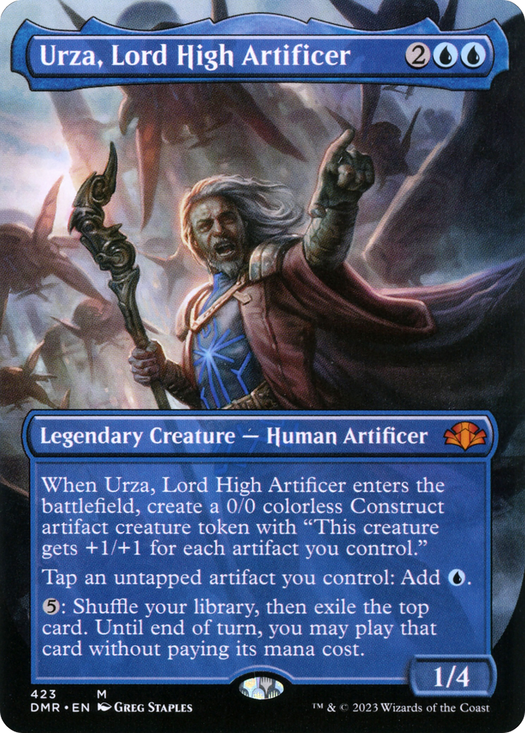 Urza, Lord High Artificer (Borderless Alternate Art) [Dominaria Remastered] - The Mythic Store | 24h Order Processing