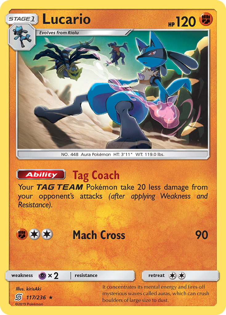 Lucario (117/236) [Sun & Moon: Unified Minds] - The Mythic Store | 24h Order Processing