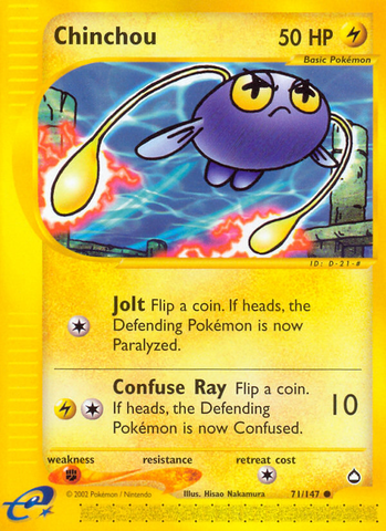 Chinchou (71/147) [Aquapolis] - The Mythic Store | 24h Order Processing