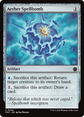 Aether Spellbomb [Foundations Commander]