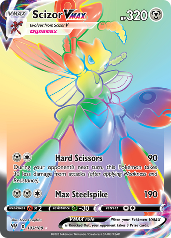 Scizor VMAX (193/189) [Sword & Shield: Darkness Ablaze] - The Mythic Store | 24h Order Processing