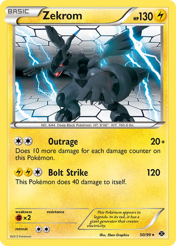 Zekrom (50/99) (Theme Deck Exclusive) [Black & White: Next Destinies] - The Mythic Store | 24h Order Processing