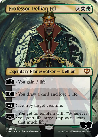 Professor Dellian Fel (Borderless) [Secrets of Strixhaven] - The Mythic Store | 24h Order Processing