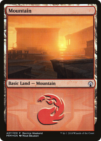 Mountain (A07) [Ravnica Allegiance Ravnica Weekend] - The Mythic Store | 24h Order Processing