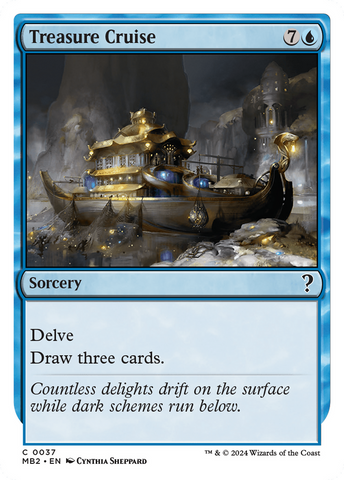 Treasure Cruise (White Border) [Mystery Booster 2] - The Mythic Store | 24h Order Processing