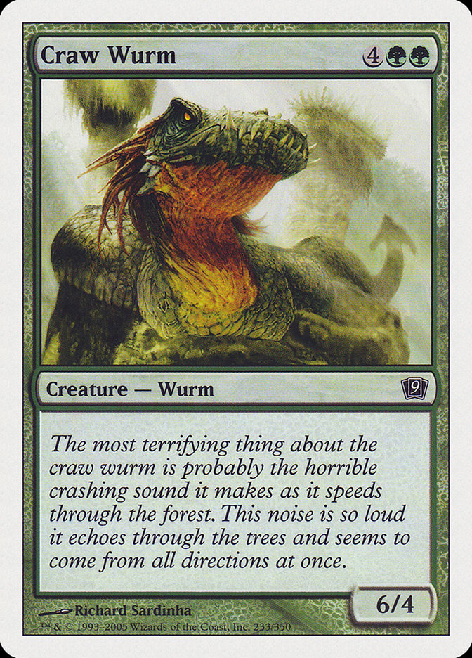 Craw Wurm [Ninth Edition] - The Mythic Store | 24h Order Processing