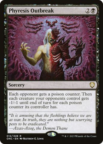 Phyresis Outbreak [Phyrexia: All Will Be One Commander] - The Mythic Store | 24h Order Processing