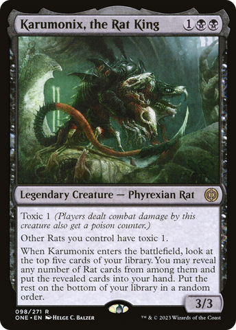 Karumonix, the Rat King [Phyrexia: All Will Be One] - The Mythic Store | 24h Order Processing