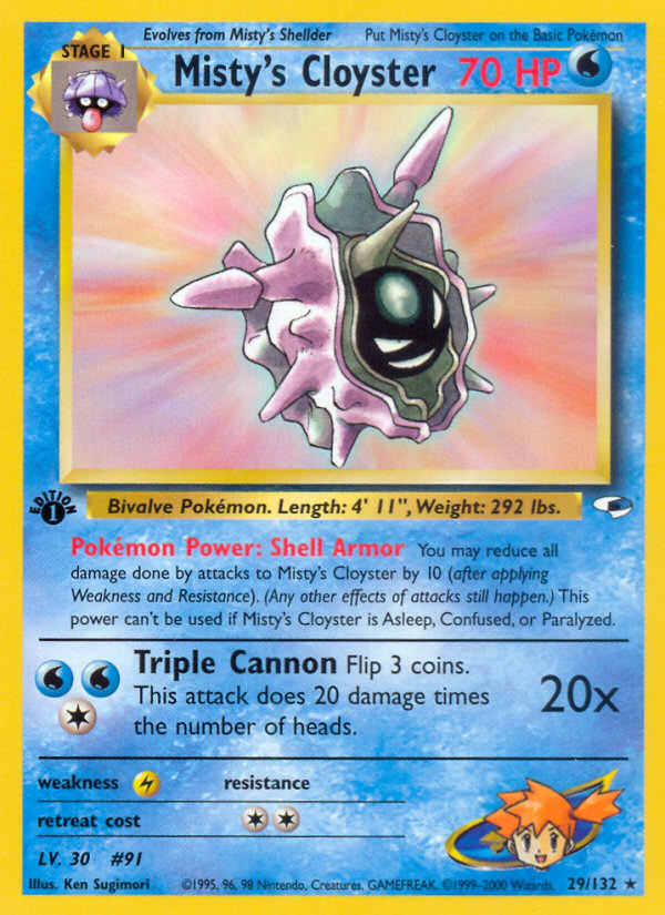Misty's Cloyster (29/132) [Gym Heroes 1st Edition] - The Mythic Store | 24h Order Processing