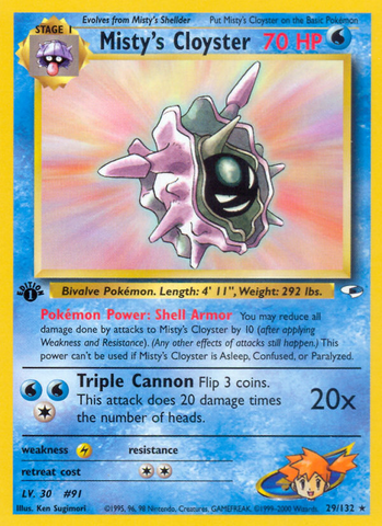Misty's Cloyster (29/132) [Gym Heroes 1st Edition] - The Mythic Store | 24h Order Processing