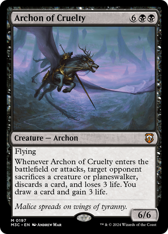 Archon of Cruelty (Ripple Foil) [Modern Horizons 3 Commander] - The Mythic Store | 24h Order Processing