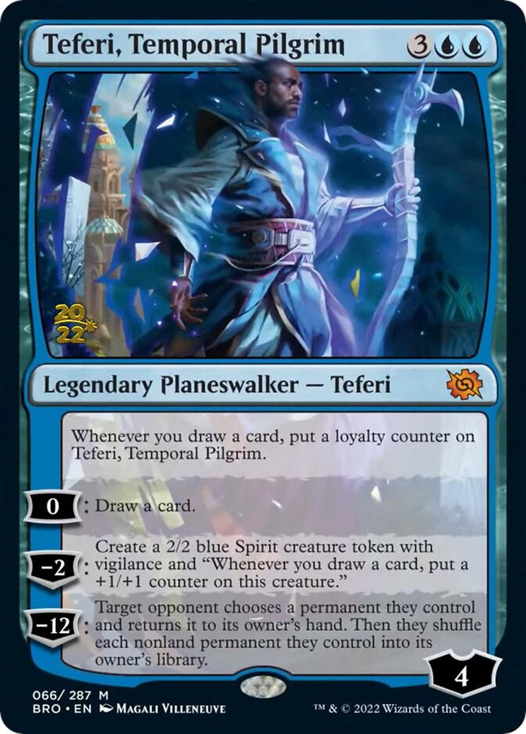 Teferi, Temporal Pilgrim [The Brothers' War Prerelease Promos] - The Mythic Store | 24h Order Processing