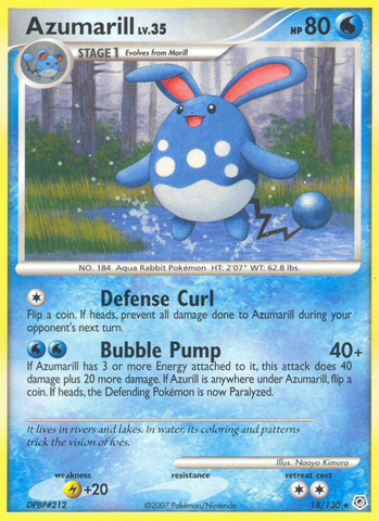 Azumarill (18/130) [Diamond & Pearl: Base Set] - The Mythic Store | 24h Order Processing