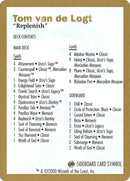 Tom van de Logt Decklist [World Championship Decks 2000] - The Mythic Store | 24h Order Processing
