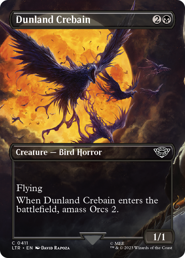 Dunland Crebain (Borderless Alternate Art) [The Lord of the Rings: Tales of Middle-Earth] - The Mythic Store | 24h Order Processing