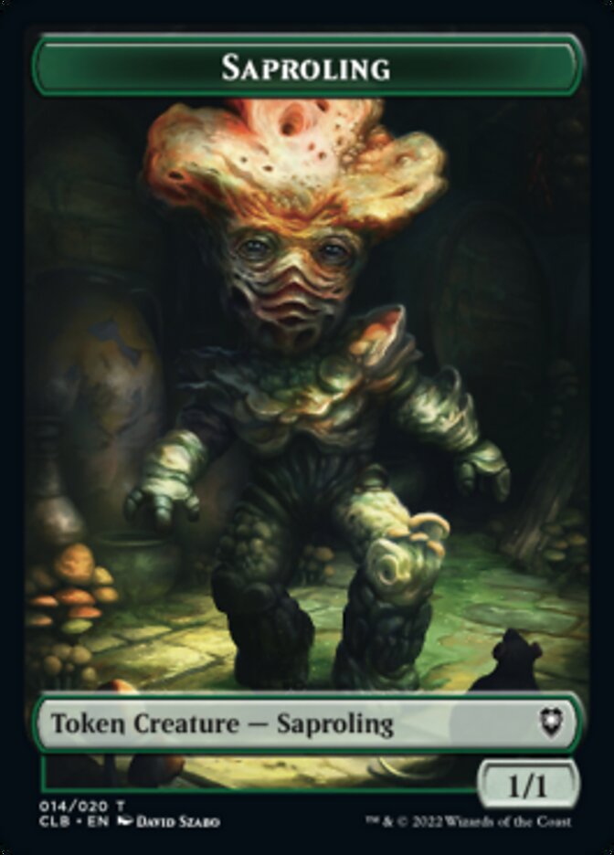 Treasure // Saproling Double-Sided Token [Commander Legends: Battle for Baldur's Gate Tokens] - The Mythic Store | 24h Order Processing
