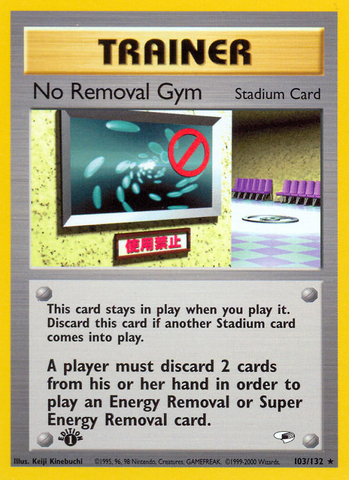 No Removal Gym (103/132) [Gym Heroes 1st Edition] - The Mythic Store | 24h Order Processing