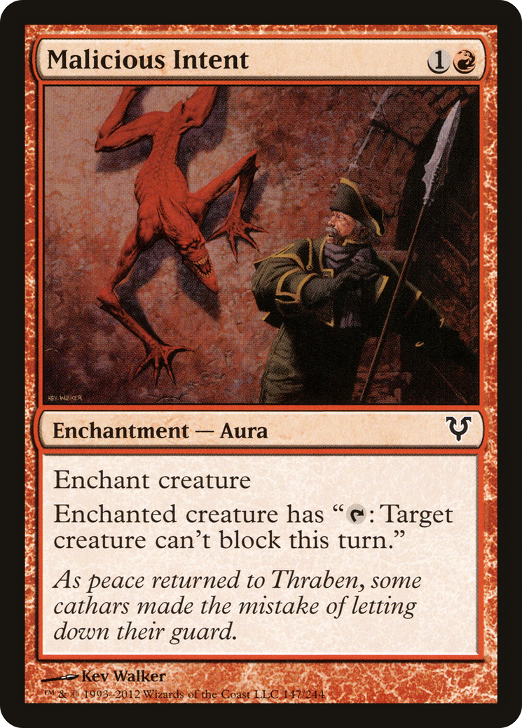 Malicious Intent [Avacyn Restored] - The Mythic Store | 24h Order Processing