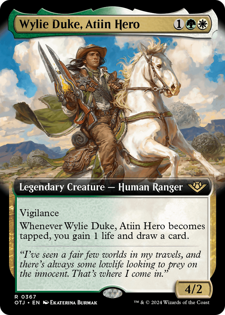 Wylie Duke, Atiin Hero (Extended Art) [Outlaws of Thunder Junction] - The Mythic Store | 24h Order Processing
