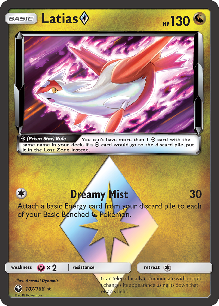 Latias (107/168) (Prism Star) [Sun & Moon: Celestial Storm] - The Mythic Store | 24h Order Processing
