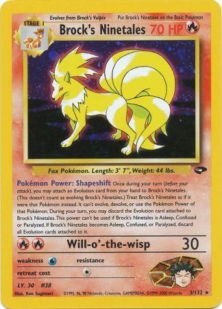 Brock's Ninetales (3/132) [Gym Challenge Unlimited] - The Mythic Store | 24h Order Processing