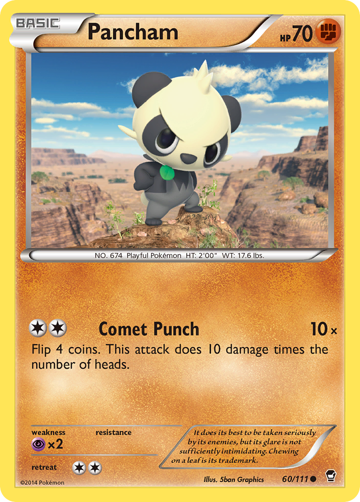 Pancham (60/111) [XY: Furious Fists] - The Mythic Store | 24h Order Processing